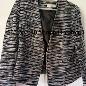 Tahari Women's Multicolor cropped tweed  Blazer